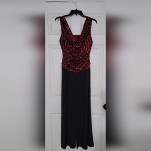 R&M Richard's Petite Sz 10 sequin jumpsuit